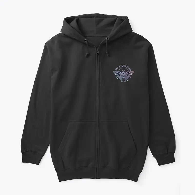 Moon Moth Manor Zipper Hoodie